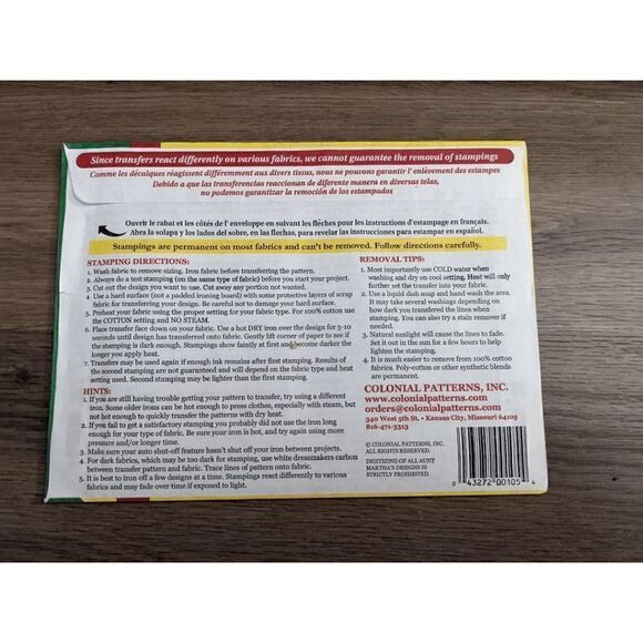 NWT SET OF 2 AUNT MARTHA'S TRANSFERS FOR EMBROIDERY, PAINTING, QUILTING & MORE - Picture 4 of 6